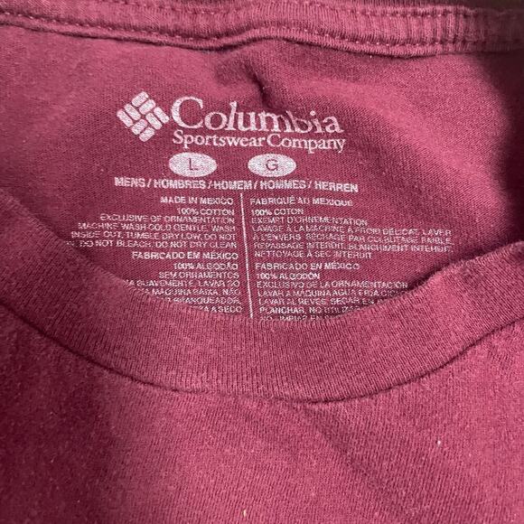 Columbia Mens Size Large Graphic Tee Short Sleeve Outdoors Casual - Picture 2 of 2